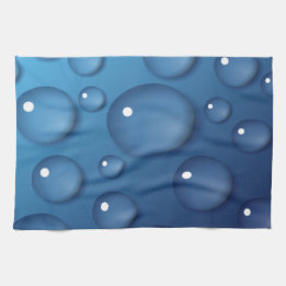 Toalhas De Mão Textura de gota de água azul