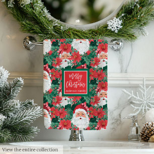 Toalhas de Natal vermelhas e rosa quente da moda p