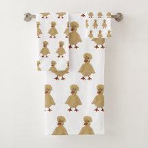 Toalhas de Pato Conjunto de Toalhas de Pato