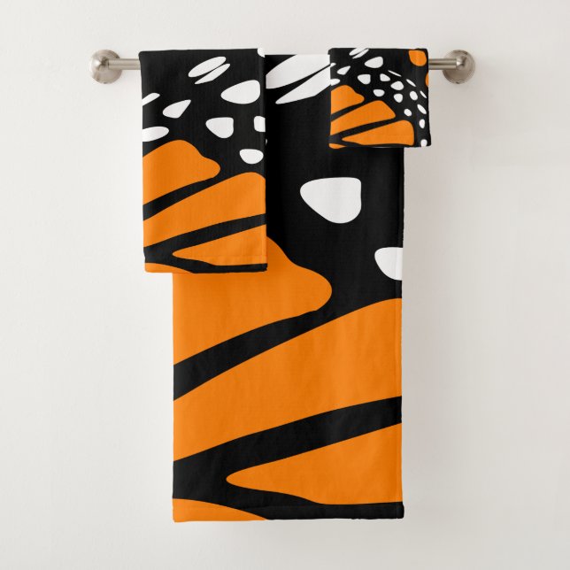 Toalhas Design da Monarca Borboleta Wing - Conjunto de Toa (Insitu)