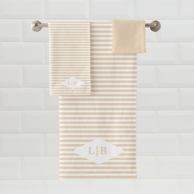 Toalhas Faixa de areia Iniciais Bandeja Conjunto (Criador carregado)