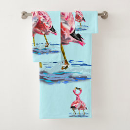 Toalhas Flamingo Bath Rosa
