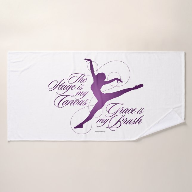 Toalhas Grace É Meu Conjunto De Bandas De Pincel (Toalha de Banho)