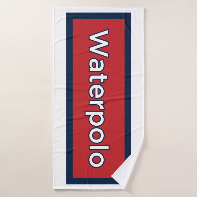 Toalhas Jogador Icônico de Polo Água no Conjunto de Torres (Toalha de Banho)