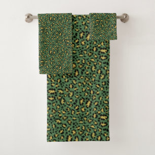 Toalhas Leopard print_denser no conjunto confortável de t