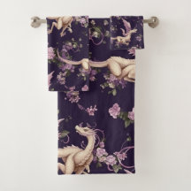 Toalhas Lilac, Rosas e White Dragon