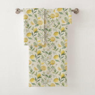 Toalhas Limões e Flores, Conjunto de Bandejas