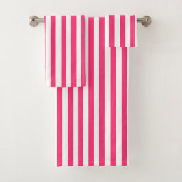 Toalhas Listradas Rosa