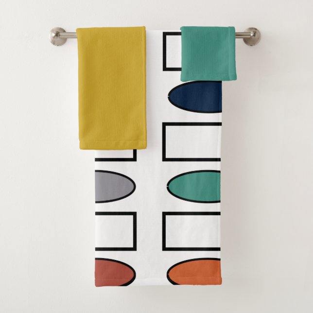 Toalhas Ovalas e Retângulos Conjunto de Banheiras (Insitu)