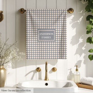 Toalhas Personalizadas para Família Design Xadrez
