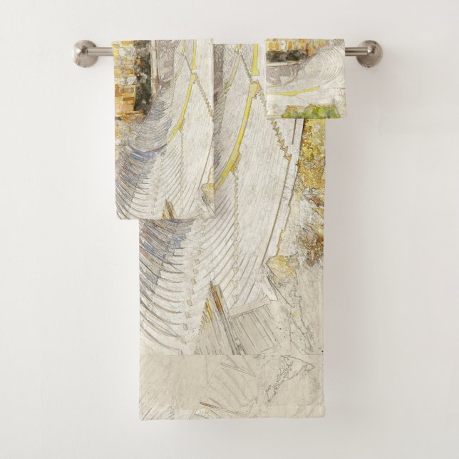 Toalhas Teatro Antigo de Grécia de Atenas Conjunto de Toal (Insitu)