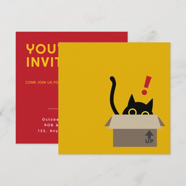 TOC! - Cartão de Convite À Habitação Engraçado (Frente/Verso)