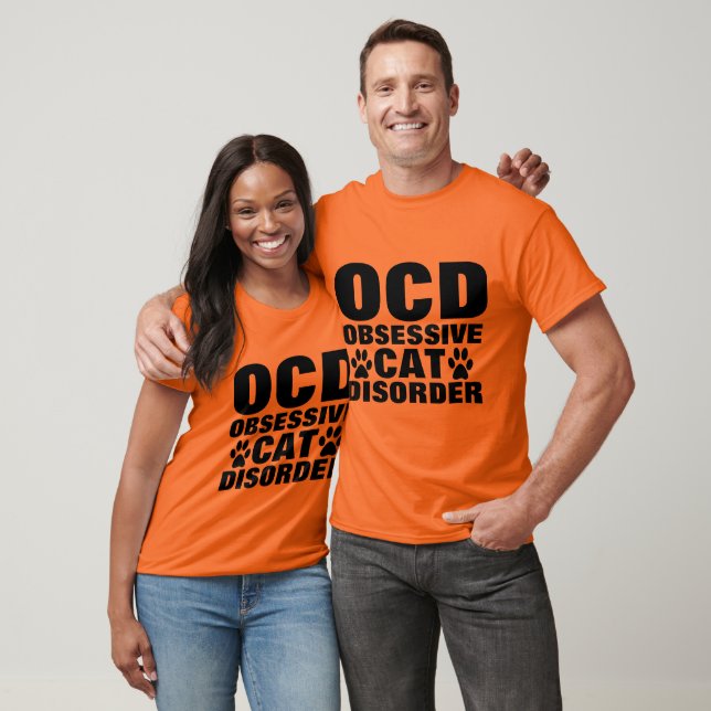 TOC OBSESSIVE CAT DISORDER T-shirts Engraçadas (Unissex)