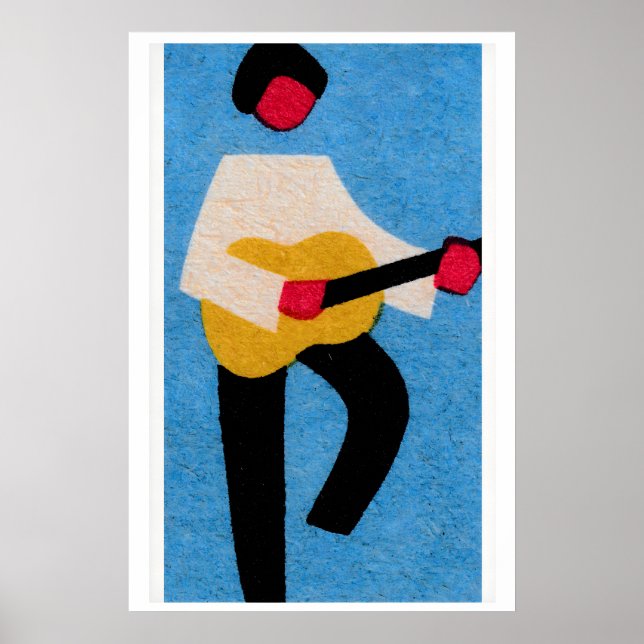 Toca Violão Caixa de Fósforos Impressão - Vintage  (Frente)