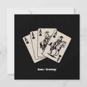 Tocando Cartão de Poker no País Ocidental Trendy