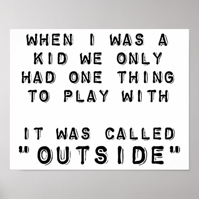 Tocando fora de um Poster engraçado (Frente)