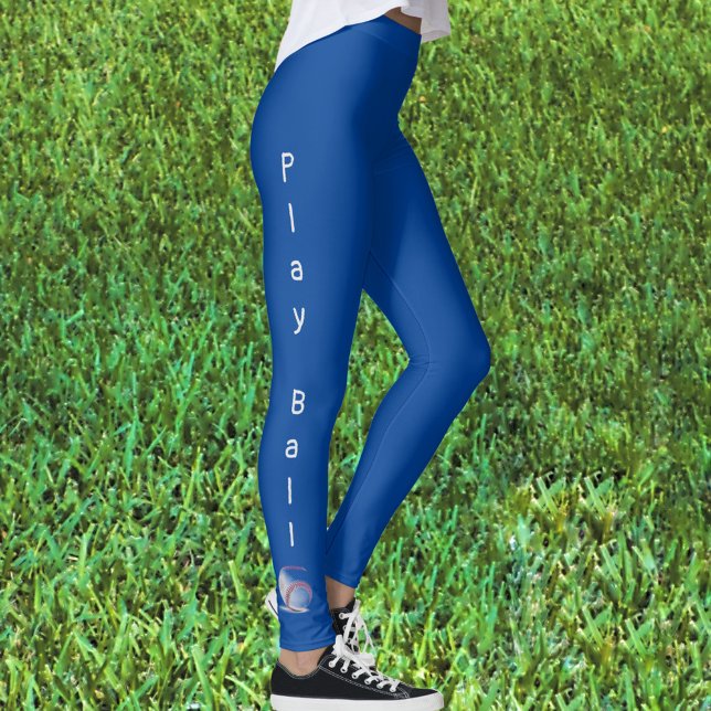 Tocar Ball Baseball com Leggings Azuis (Criador carregado)