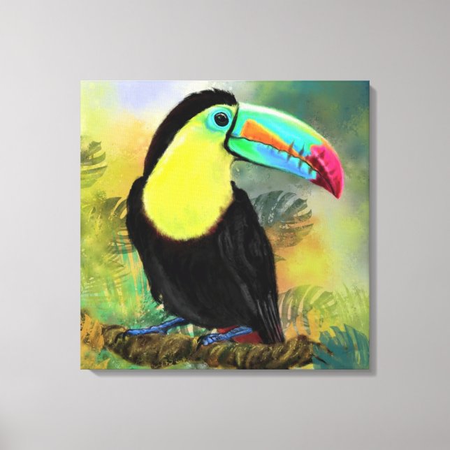 Toco Tropical Toucan Bird Canvas (Frente)