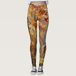 TOCOCLAWS Leggings Caça com Arco Outono - Whitetai