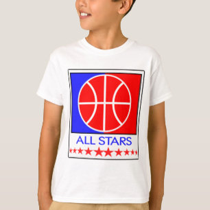 Toda a camisa do basquetebol das estrelas