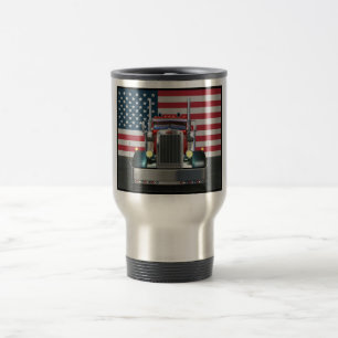 Toda a caneca de viagem americana de Peterbilt