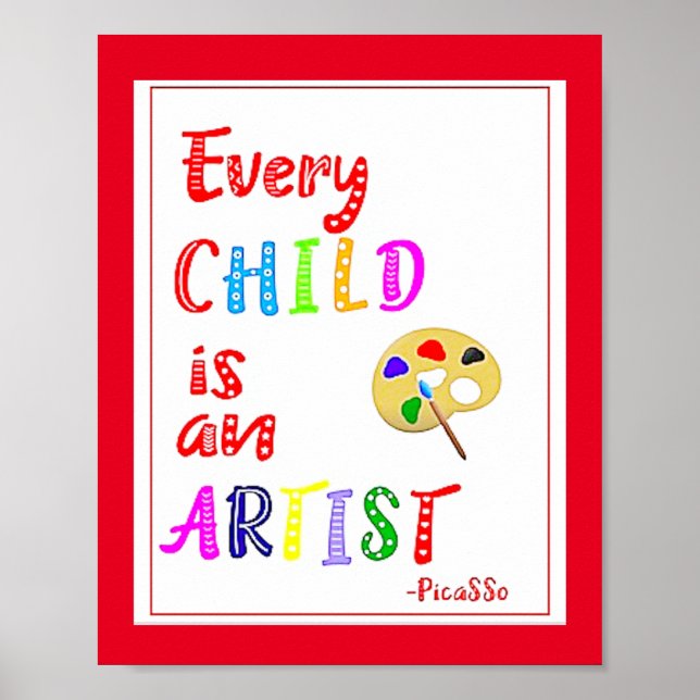 Toda Criança é um Artista, Poster (Frente)