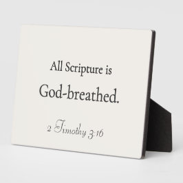 Toda Escritura é inspirada por Deus — Placa de Ace