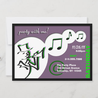 Toda Essa Festa Jazz Comigo! Convites de festas