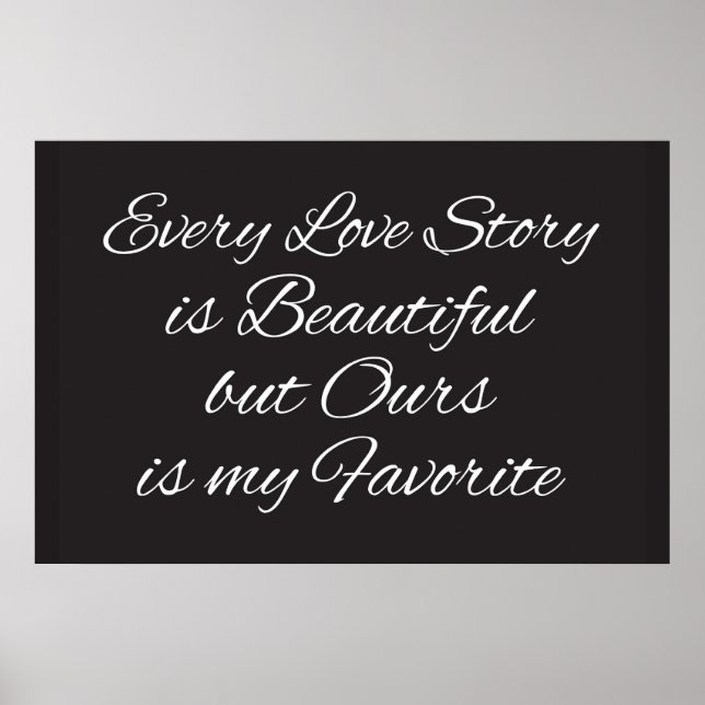 Toda História De Amor É Um Poster Bonito (Frente)