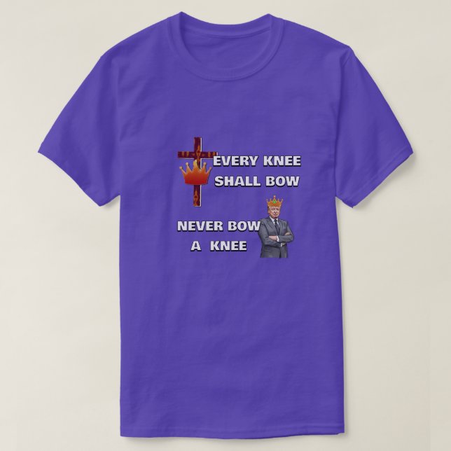 Toda joelho se dobrará - Camiseta (Frente do Design)