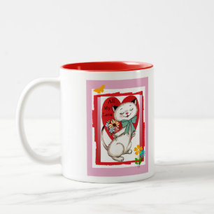 Toda minha caneca do gato dos namorados do amor