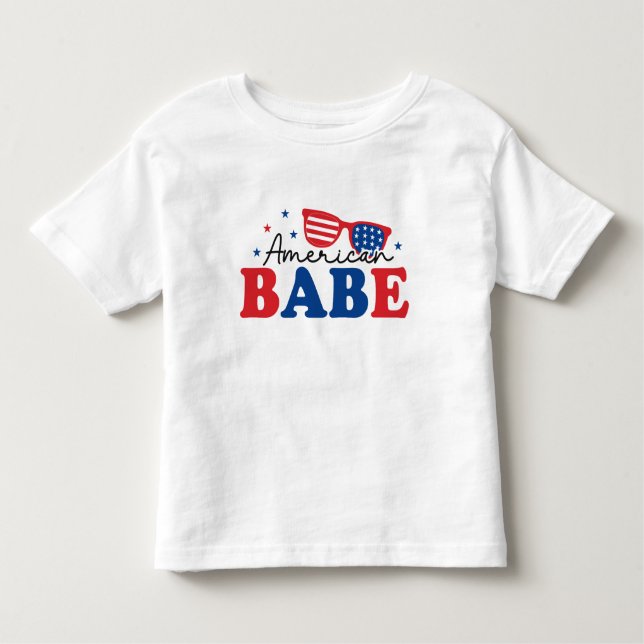 Todas as Americanas Bebês - Camiseta Infantil Patr (Frente)