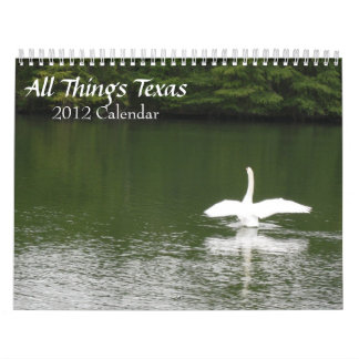 Todas as Coisas Texas Calendário 2012