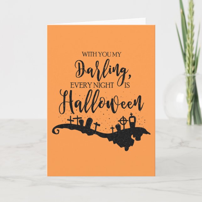 Todas as noites é o cartão gráfico do Dia das Brux (Frente)