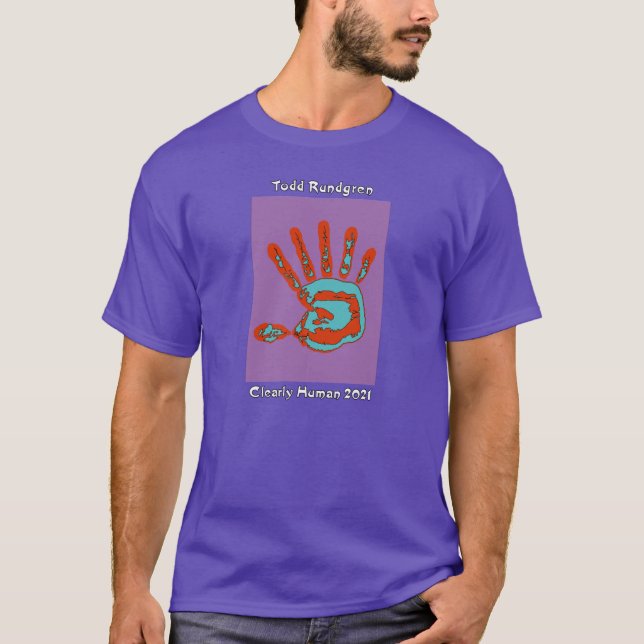 Todd Rundgren Claramente Humano Camiseta Verde (Frente)