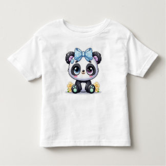 👕🧒Toddler Fine Jersey panda baby T-Shirt