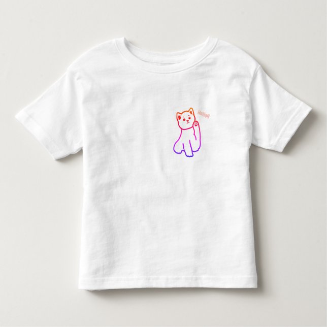 Toddler Fine Jersey T-Shirt Olá Catar (Frente)