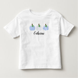 Toddler Girls Light Blue Pumpkin Trio T-Shirt