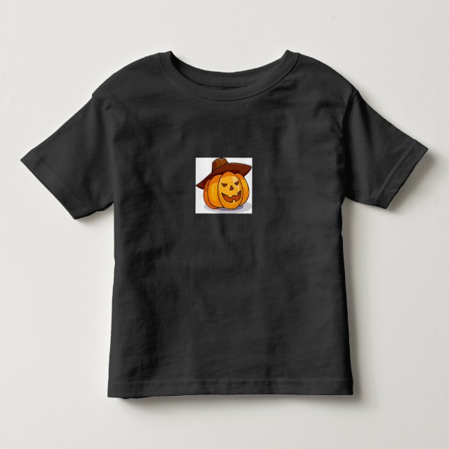 Toddler Halloween Jack-O-Lantern T-Shirt (Frente)