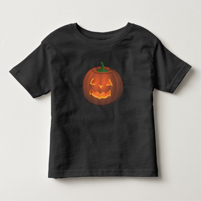 Toddler Halloween T-Shirt Pumpkin Toddler Shirts (Frente)