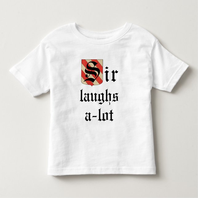 Toddler Jersey T-Shirt "Sir Laughs-a-lot" (Frente)