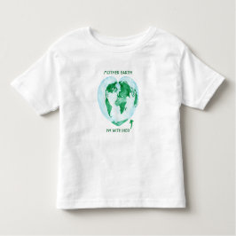 Toddler Raglan T-Shirt - Mãe Terra Estou com Ela