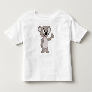 Toddler T-Shirt com caricatura de urso koala