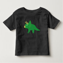 Toddler T-Shirt com Tricerátops de desenho animado