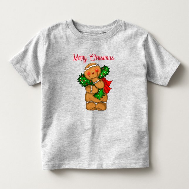 Toddler T-Shirt Holiday Gingerpão Pessoa (Frente)