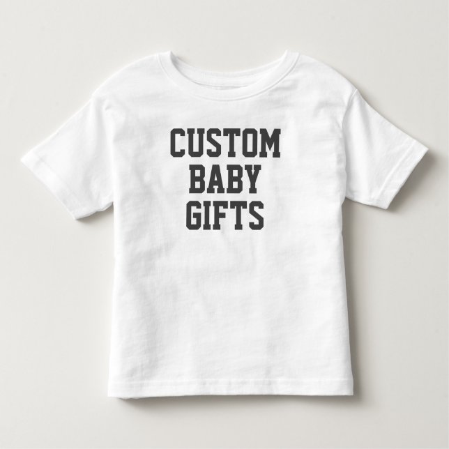Toddler T-Shirt Personalizado Bebê Oferece Modelo  (Frente)