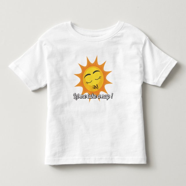Toddler T-Shirt : Tome um cochilo (branco) (Frente)