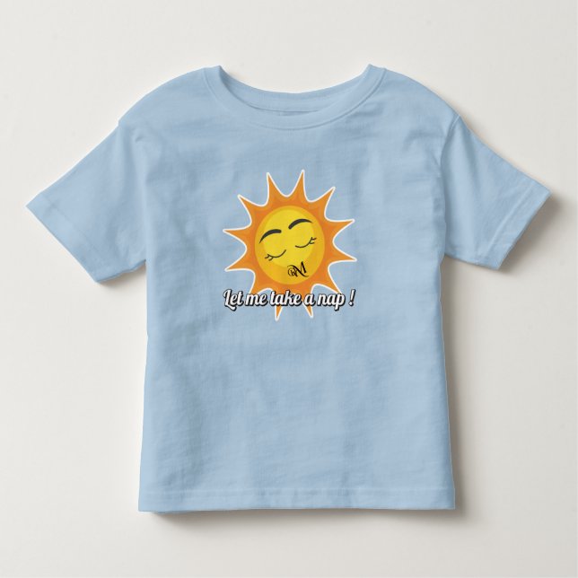 Toddler T-Shirt : Tome uma soneca (azul) (Frente)