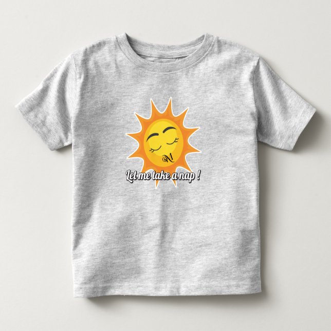 Toddler T-Shirt : Tome uma soneca (cinza) (Frente)