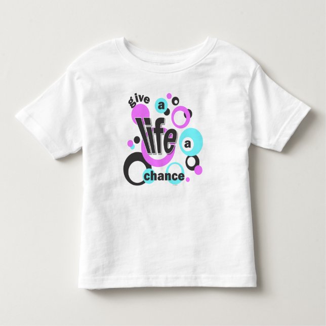 Toddler t-shirt with a bubbly design. (Frente)